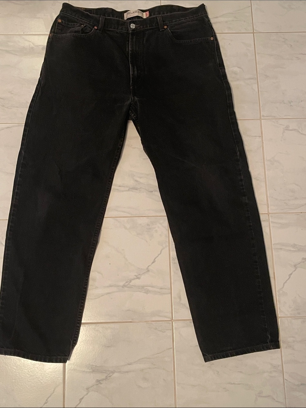 Levi's red tab 550 Men's Relaxed fit denim Jeans in Black